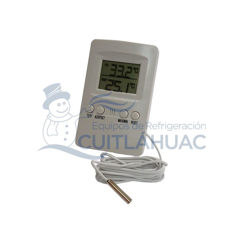 8747 TERMOMETRO DIGITAL INT-EXT 2 PANTALLAS