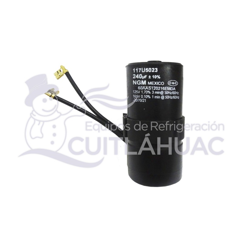 117U5023 CAPACITOR DE 1/2HP  R134A 216-264MFD