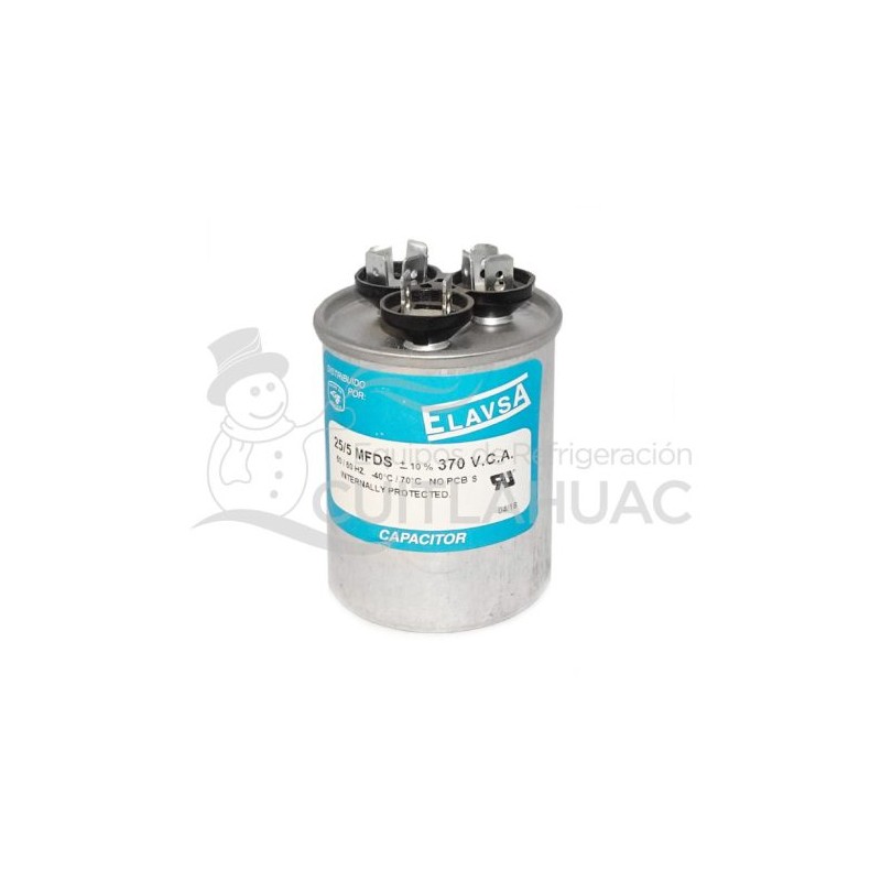 1713B CAPACITOR DE 25+5 A 370 VAC