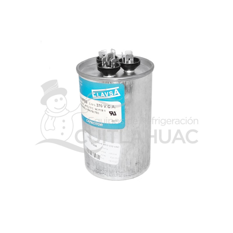 1722A CAPACITOR 55+6 MFD 370 VAC