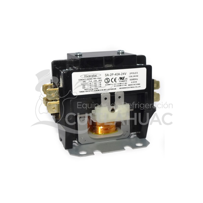 2206A CONTACTOR 40AMP 2POLOS 24V HVACSTAR